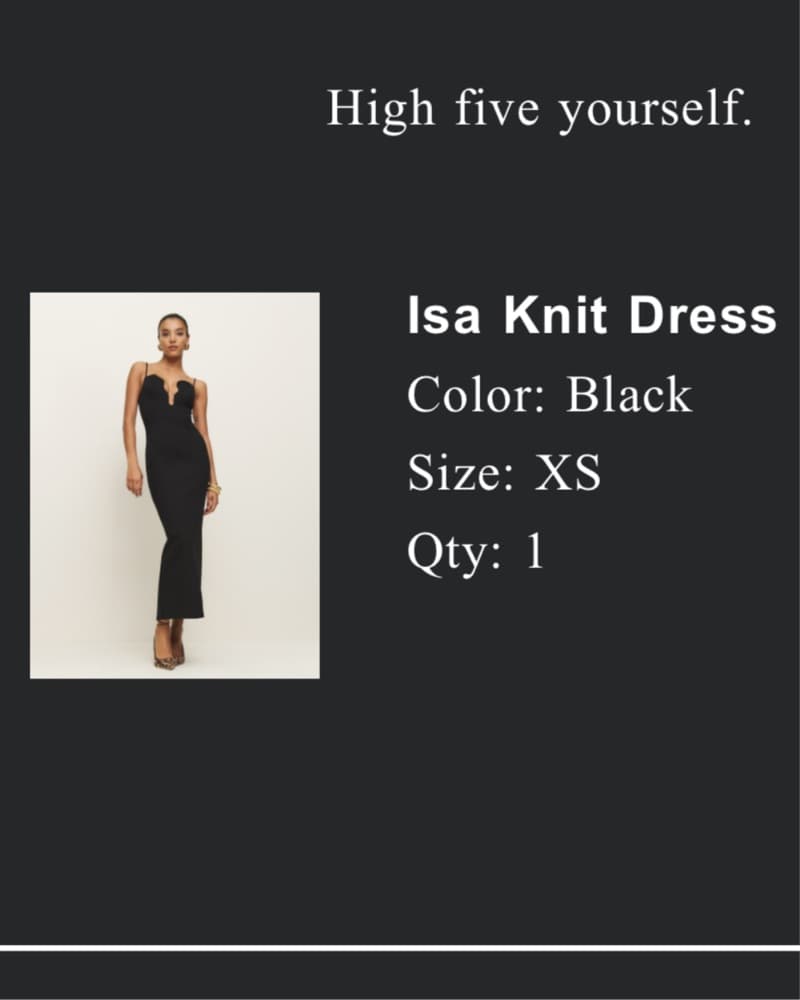 Reformation Isa Knit Dress - Image 4