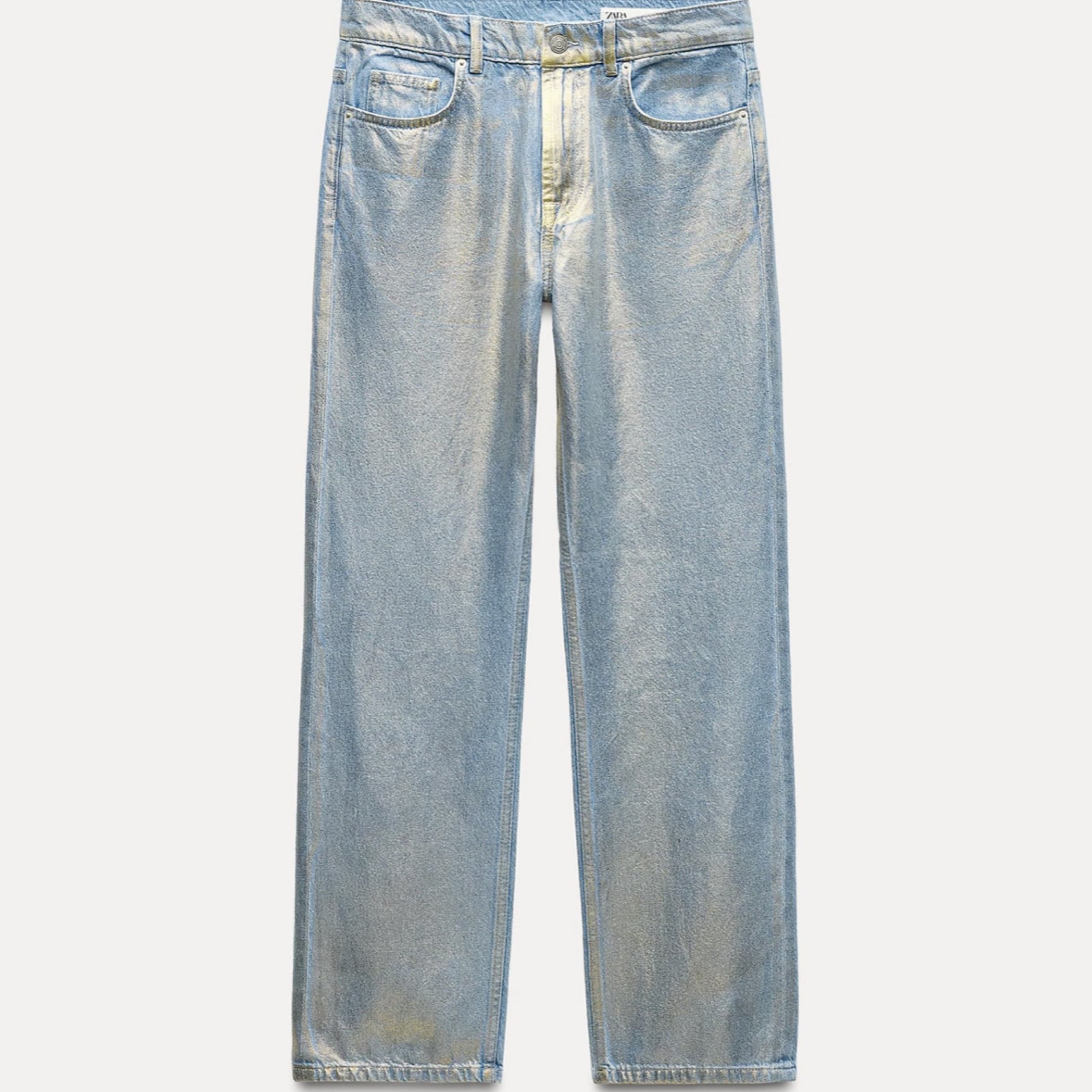 Metallic Foil Jeans - Image 1