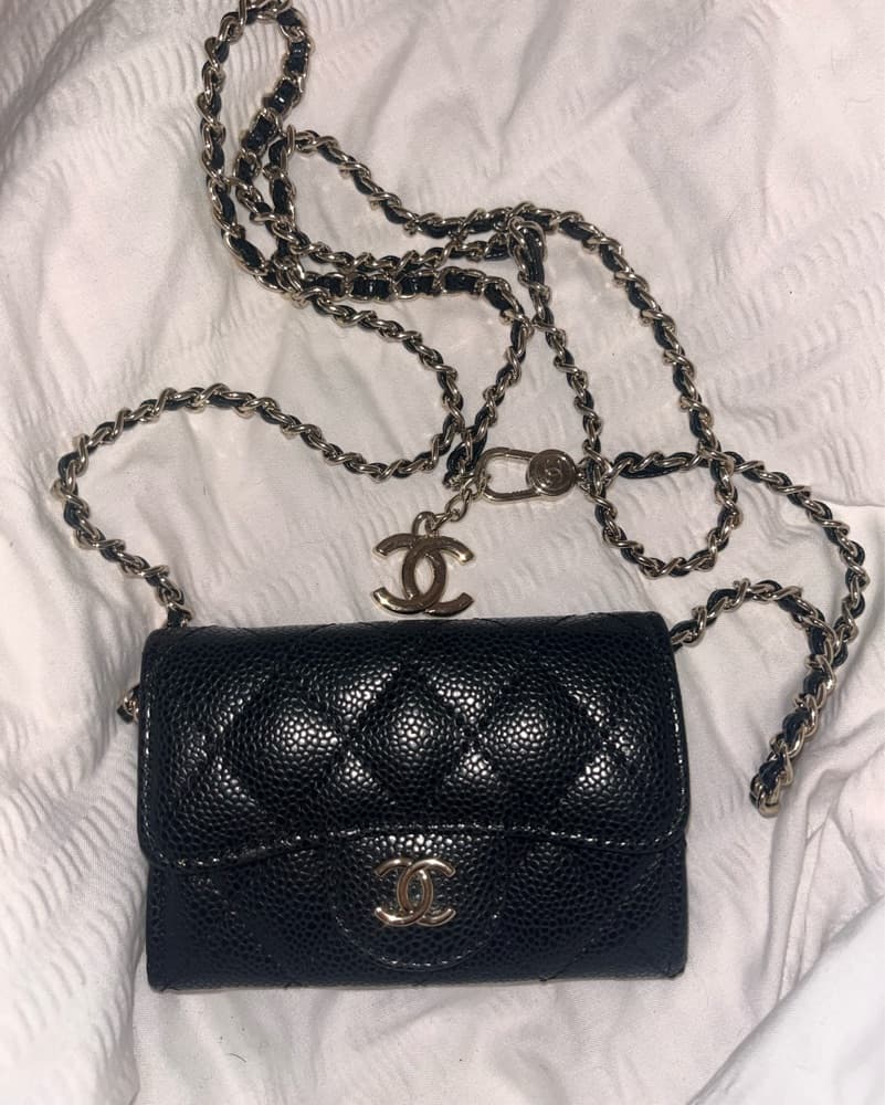 Chanel Quilted Coin/wallet Crossbody - Image 2