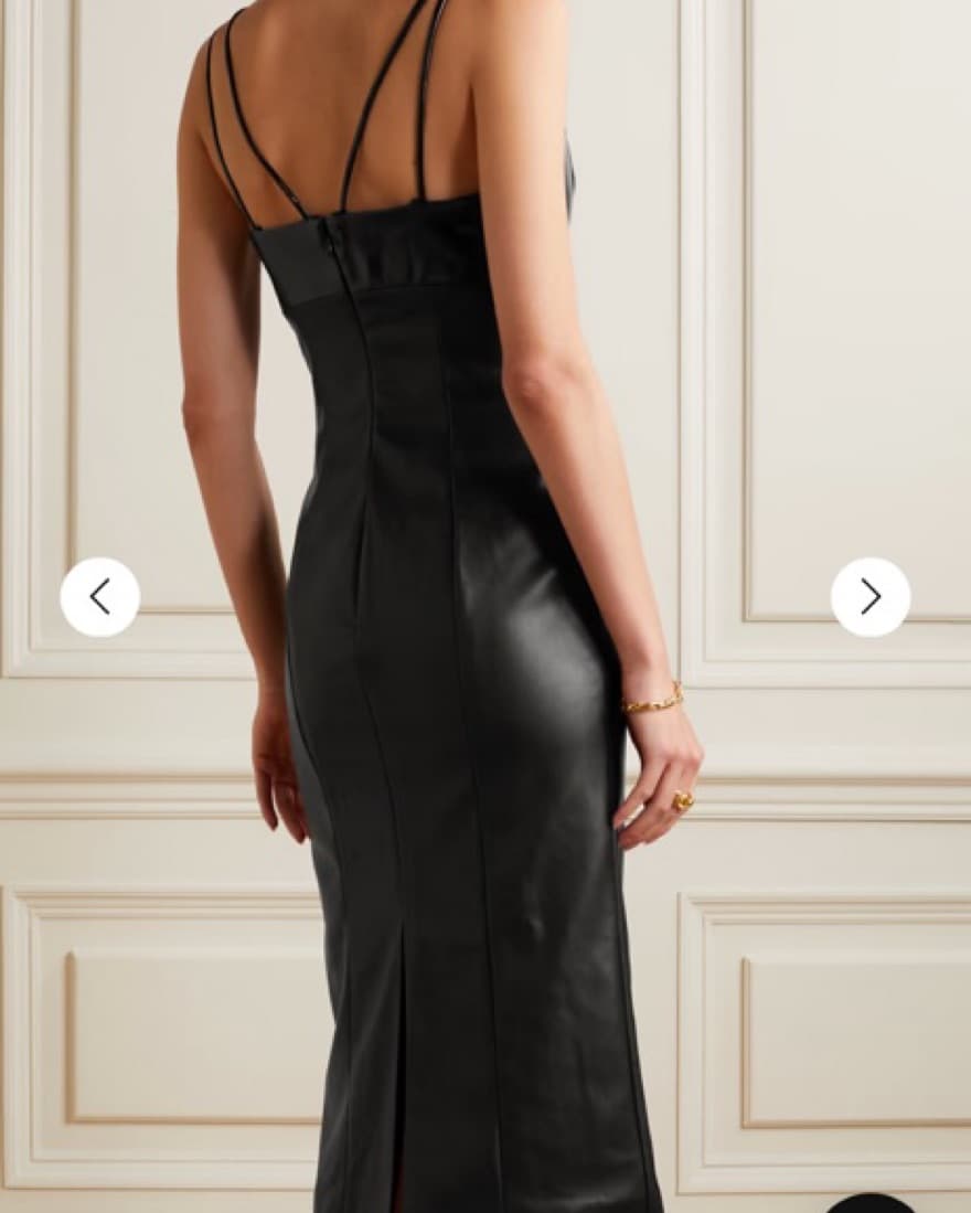 Staud Leather Dress - Image 4