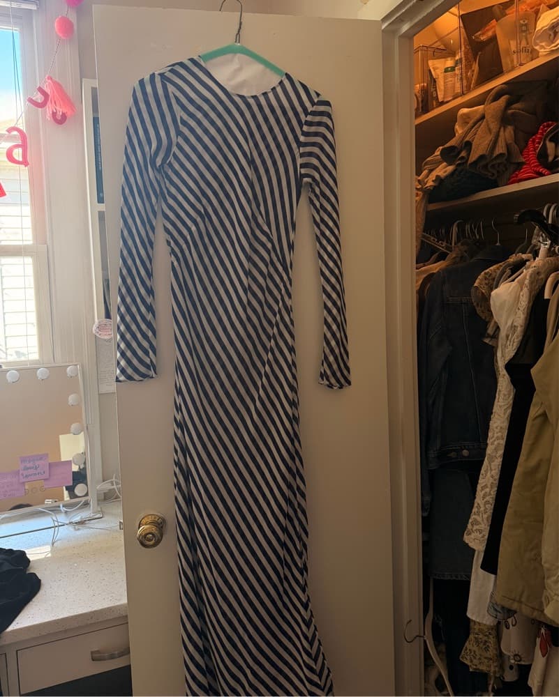 Jcrew Striped Sheer Dress - Image 3