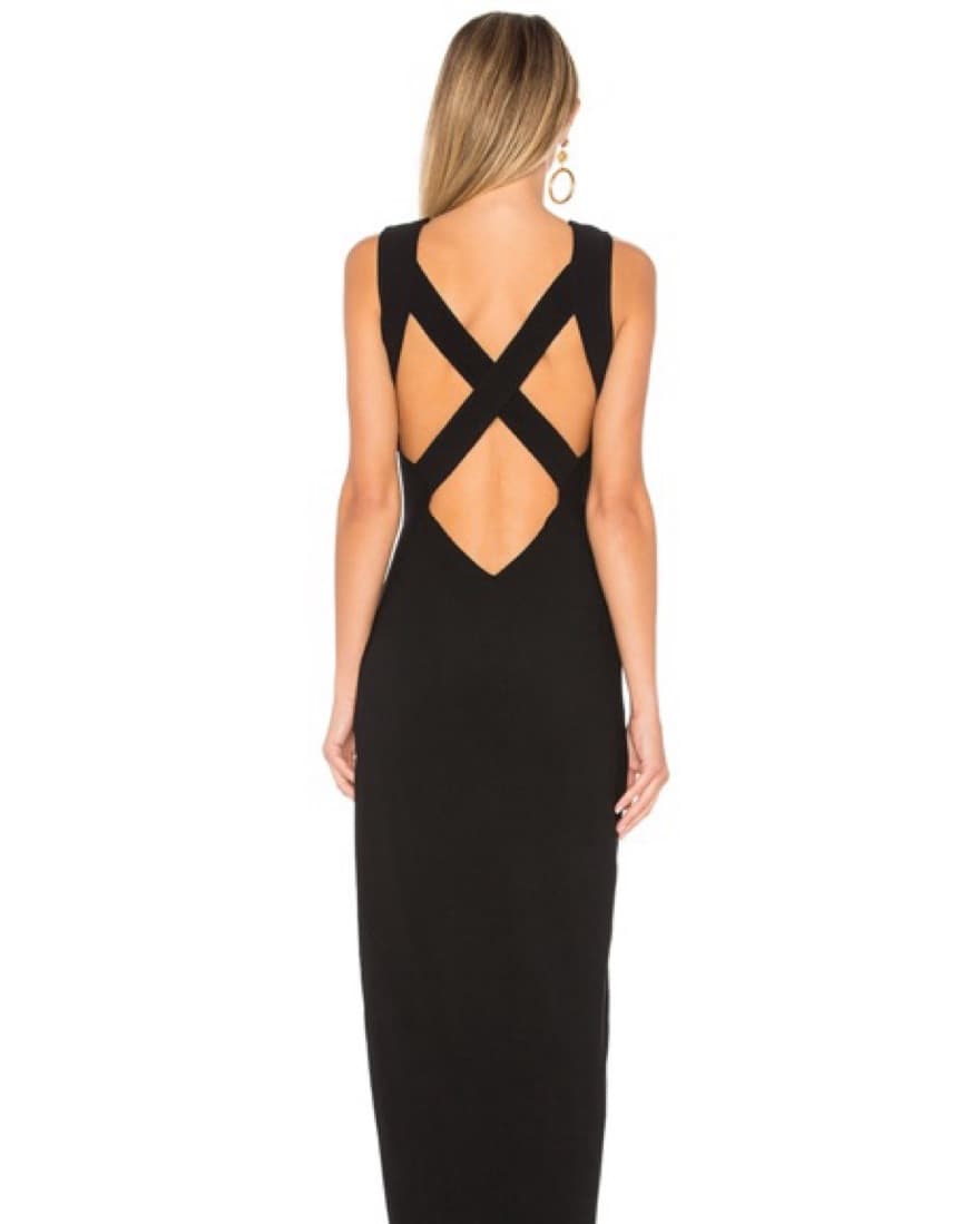 Revolve Superdown Slit Maxi Black Dress - Image 2