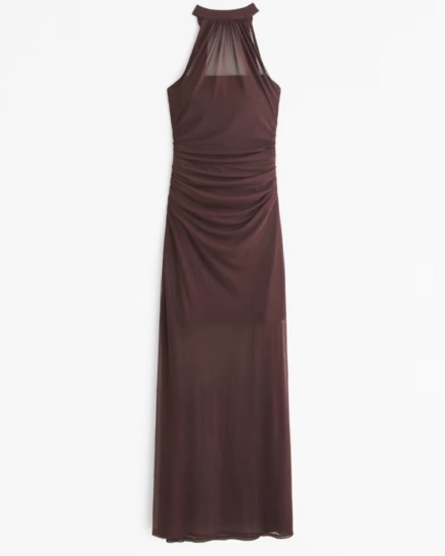 Sheer Halter Maxi Dress - Image 3