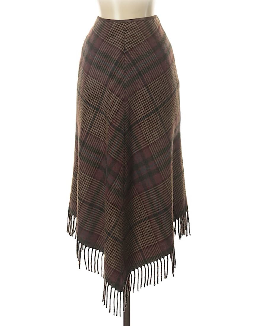 Vintage Ralp Lauren Plaid Wool Skirt  - Image 2