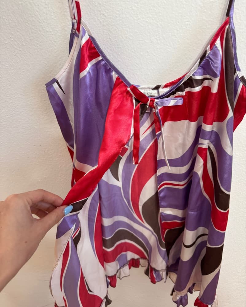PUCCI Inspired Baby Doll Mini Dress - Image 4