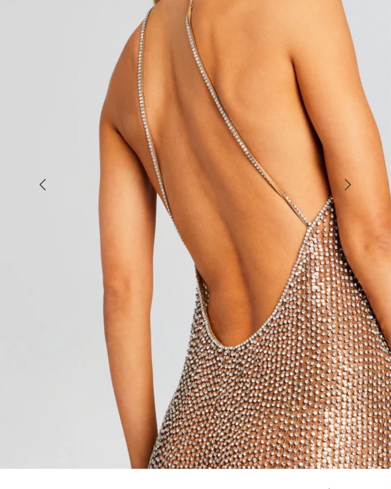 Retrofete Sparkling Halter Maxi Dress - Image 3