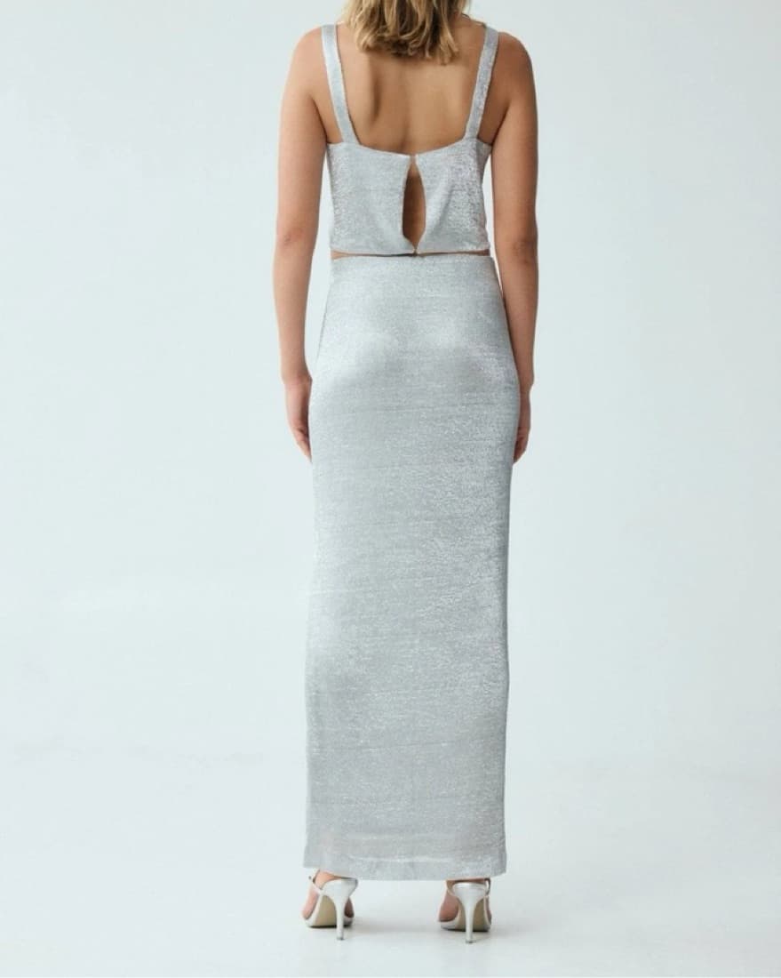 Third Form Heavy Metal Knit Skirt - Image 3