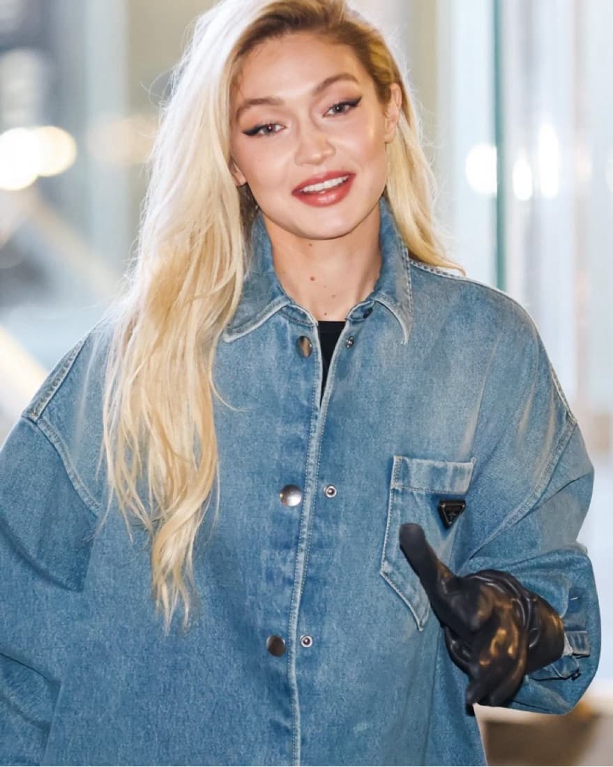 $1900 Prada Oversized Denim Jacket - Image 4