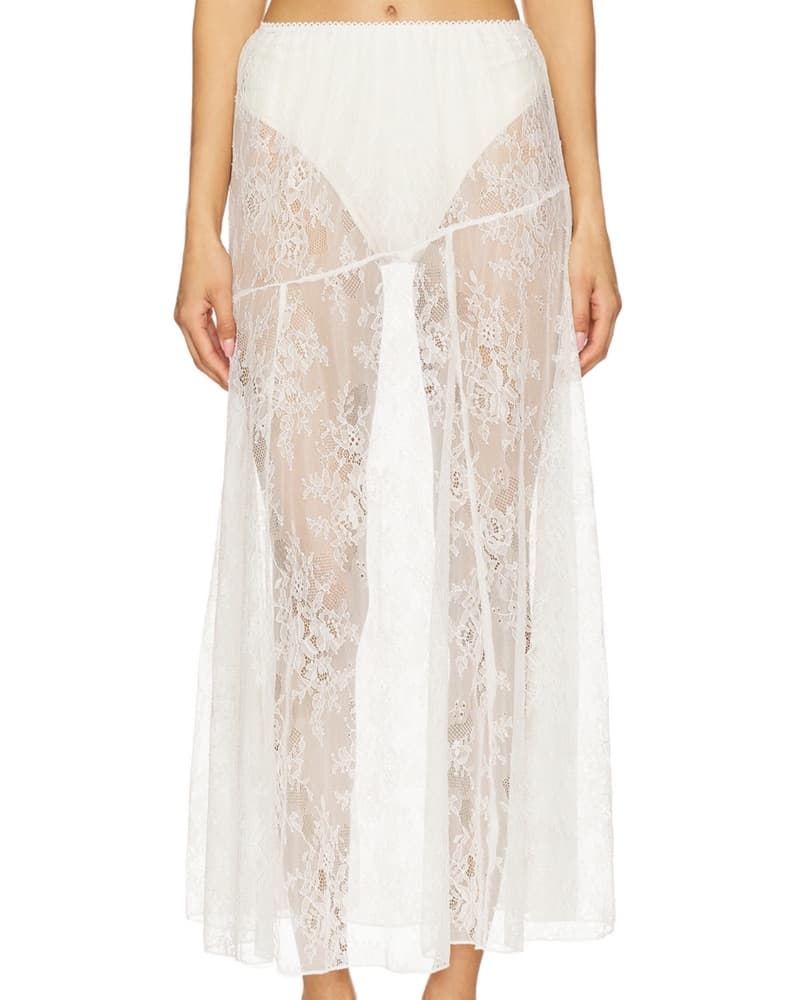 Elegant Lace Maxi Skirt - Image 1