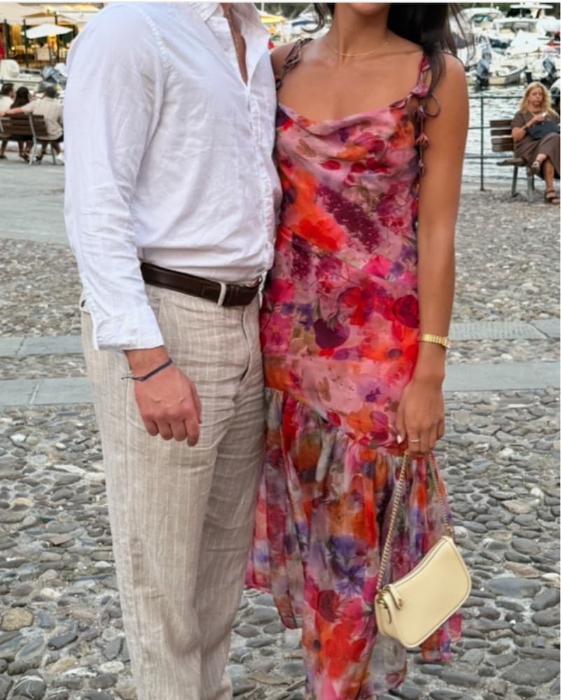 Floral Strap Print Maxi Dress - Image 3