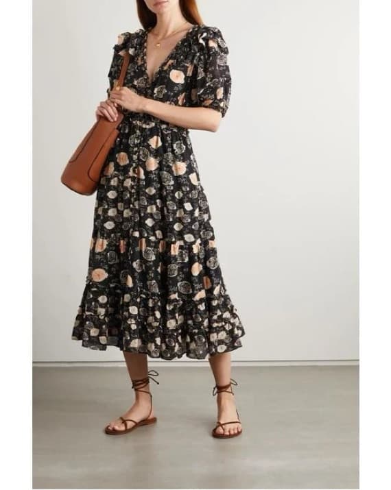 Ulla Johnson Ruffled floral dress - Image 1