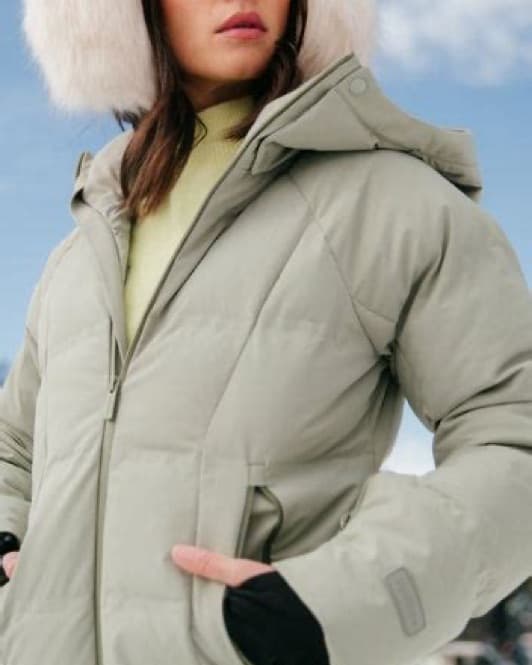 Halfdays Georgie Puffer jacket sage  - Image 3