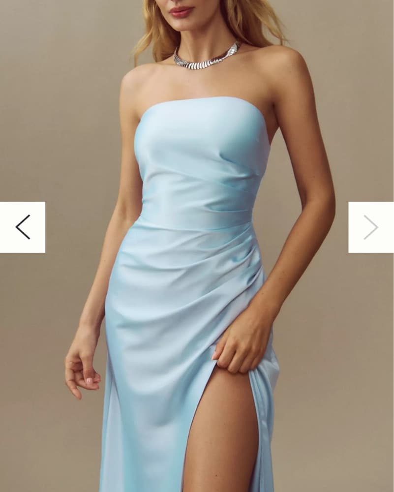 BHLDN Strapless Slit Dress - Image 3