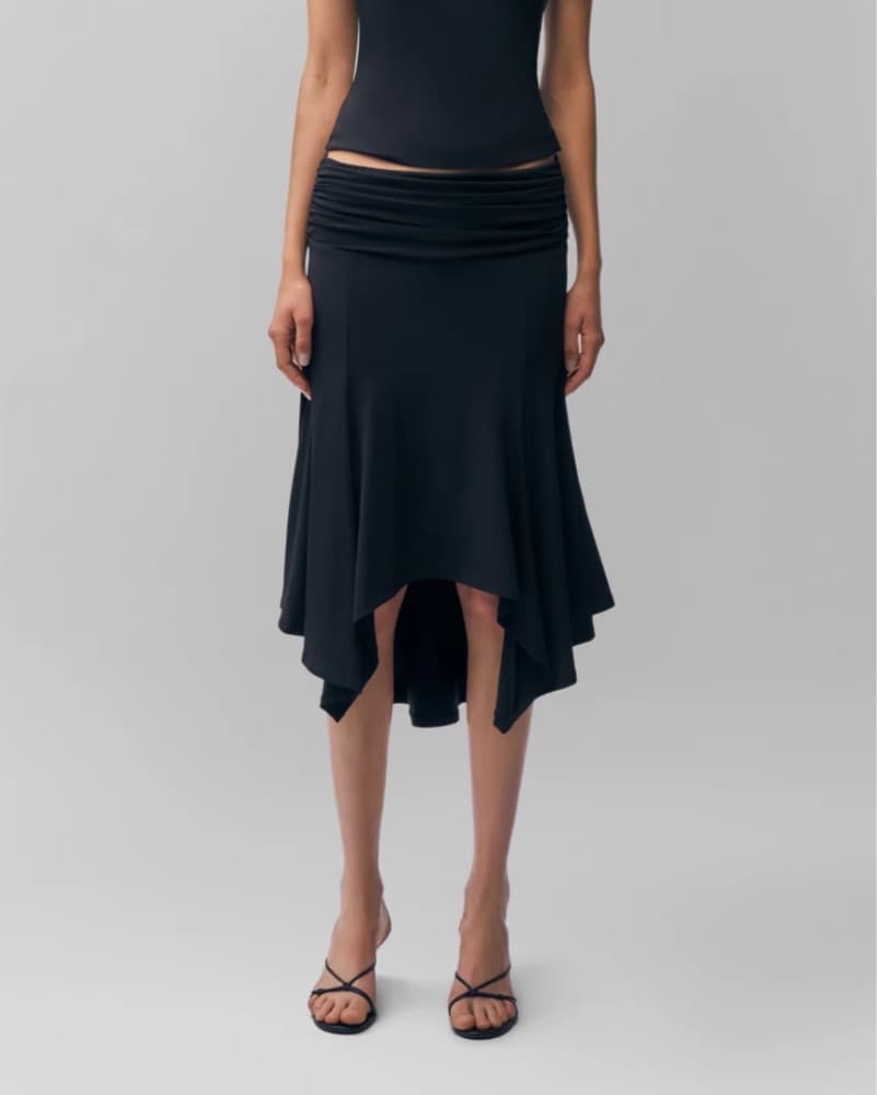 Black Midi Skirt  - Image 1