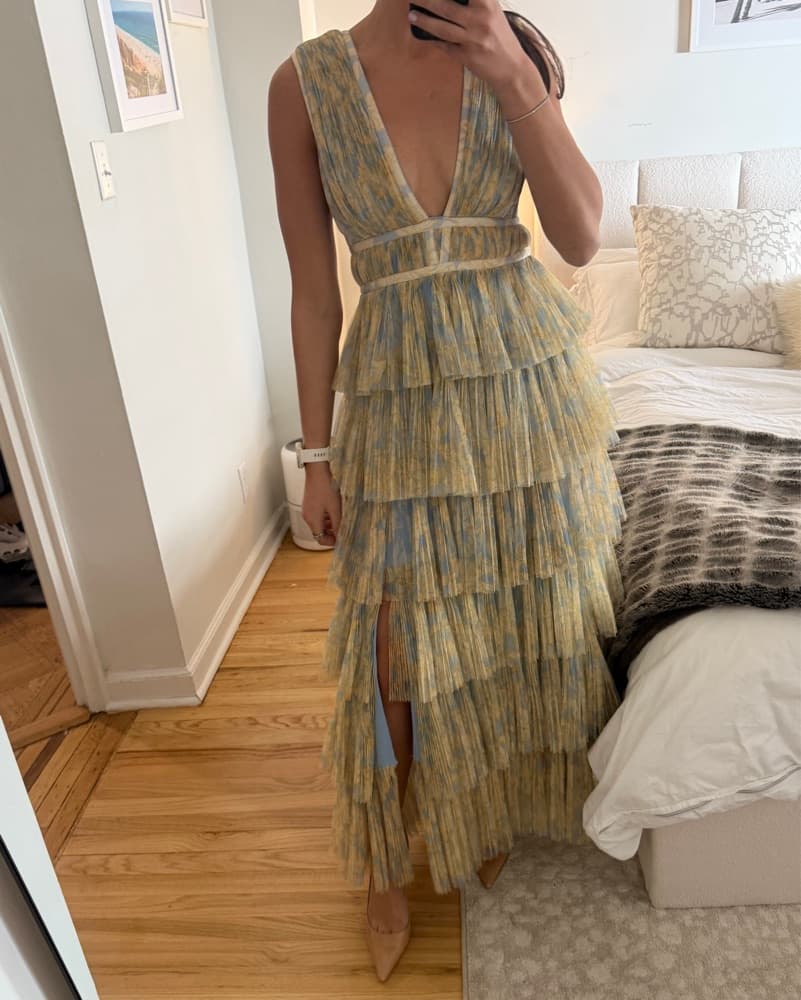 Hutch Amora Gown Tiered Pleated - Image 1