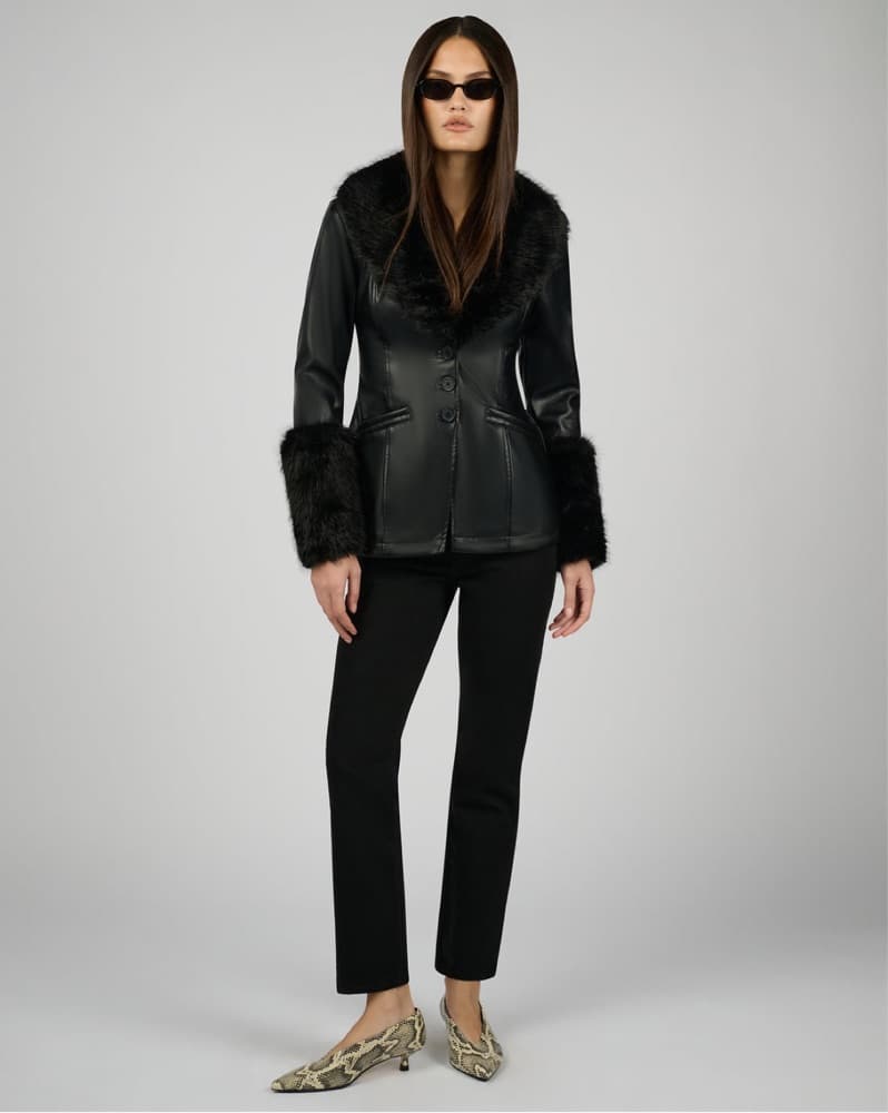 WWW Fur Collar Jacket  - Image 2
