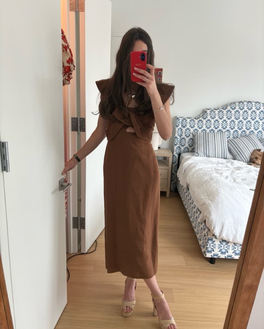 Johanna Ortiz Kilimanja Linen Midi Dress - Image 1