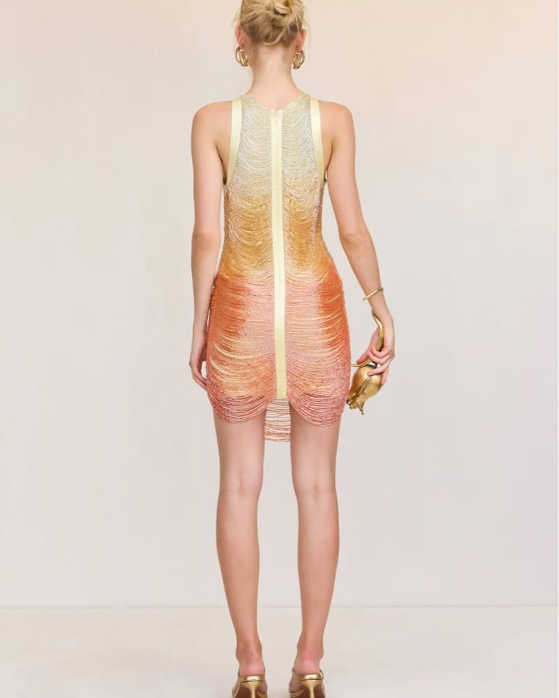 Cult Gaia Madison Dress Ombre Sunset - Image 5