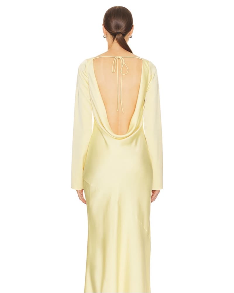 HELSA Angelica Backless Maxi YELLOW - Image 4