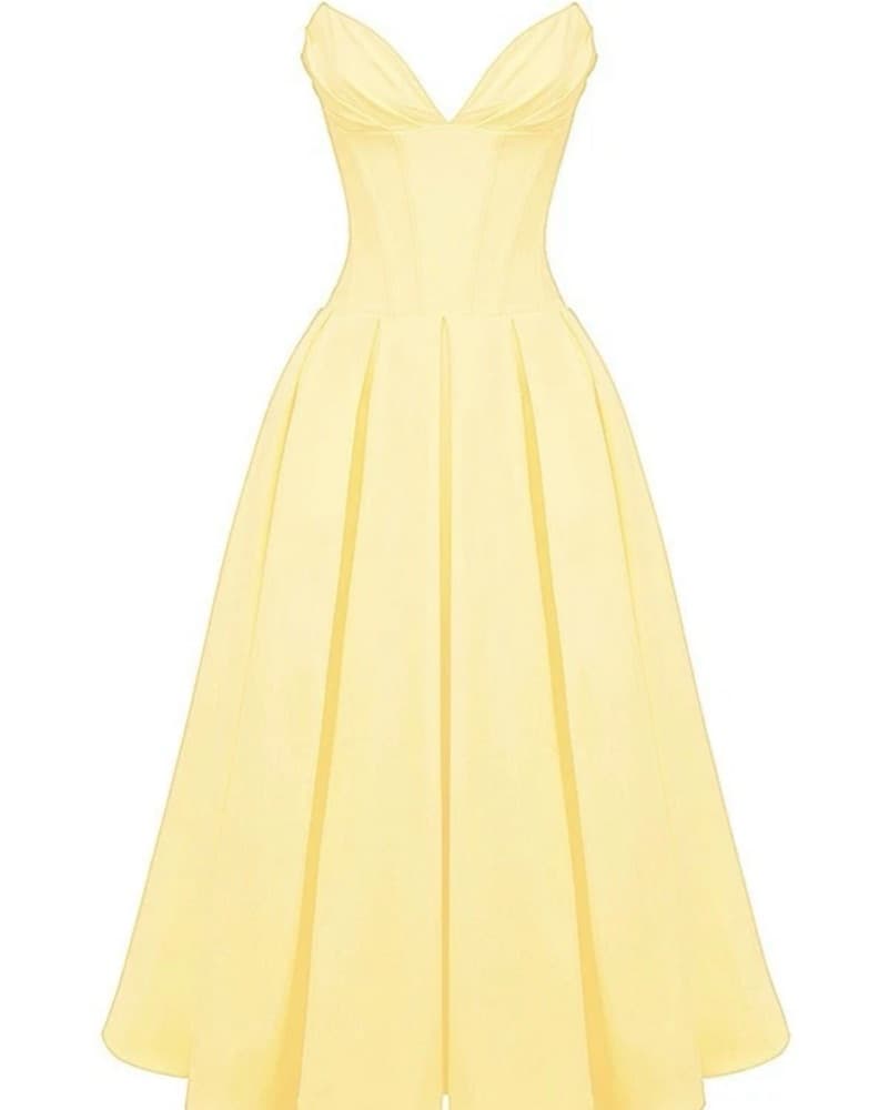 House Of Cb Stunning Yellow Ball Gown - Image 4