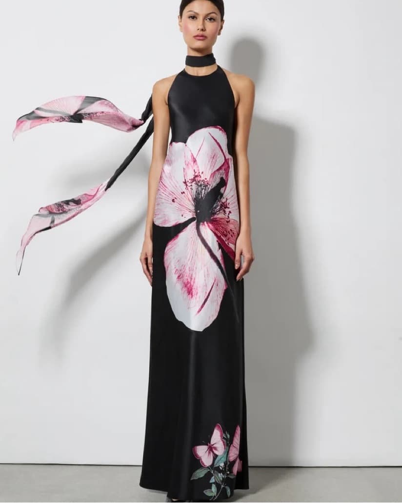 Alice + Olivia Montana Strap Back Gown - Image 1