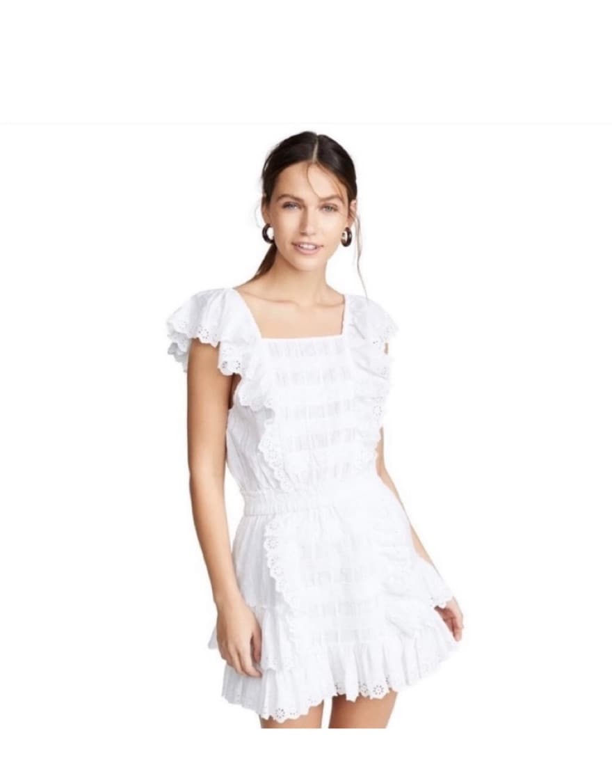 Loveshackfancy White Eyelet Ruffle Mini  - Image 1