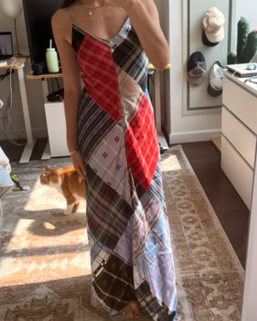 GANNI Patchwork Maxi Dress - Small - Image 5
