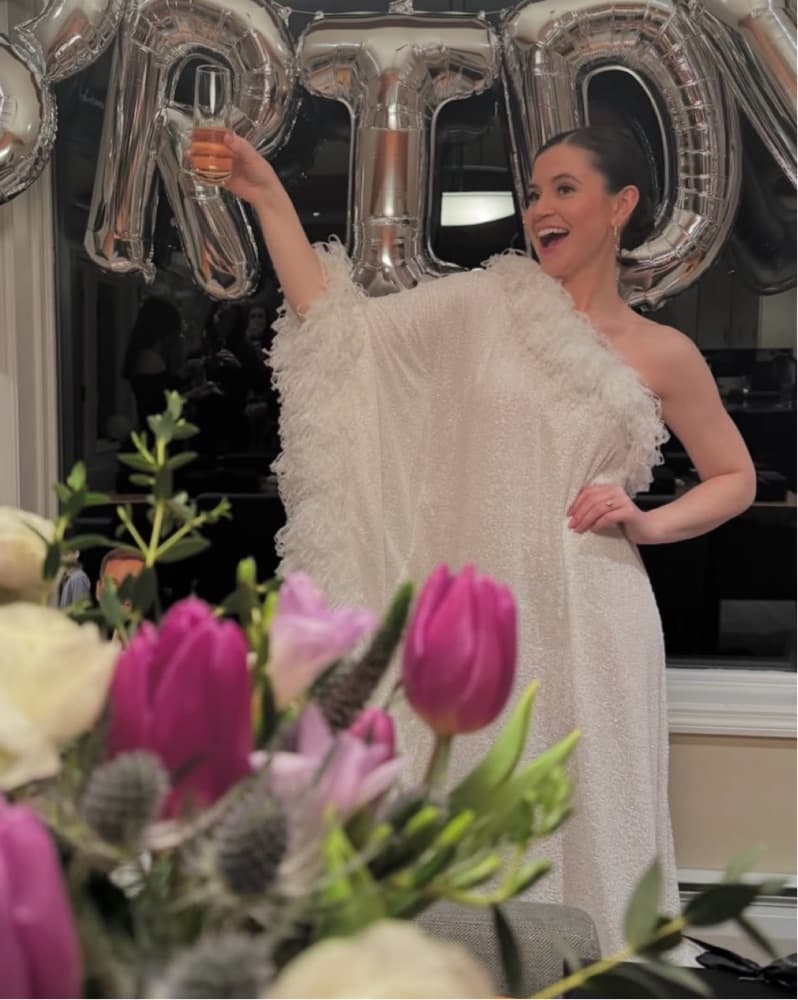 Celia B Feathered White Dress - Image 4