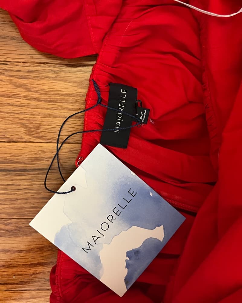 Majorelle | Red Bow Dress (NWT) - Image 5