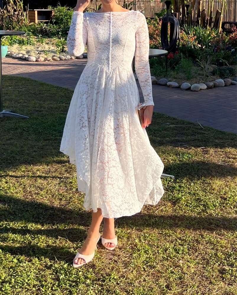 Lace White Dress - Image 4