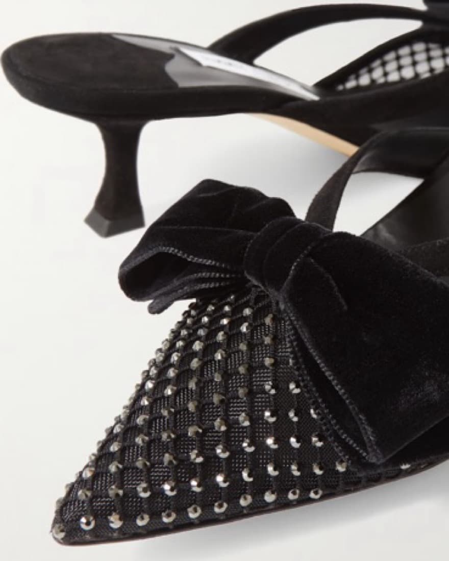 Jimmy Choo Flaca 50 Bow Heels  - Image 1
