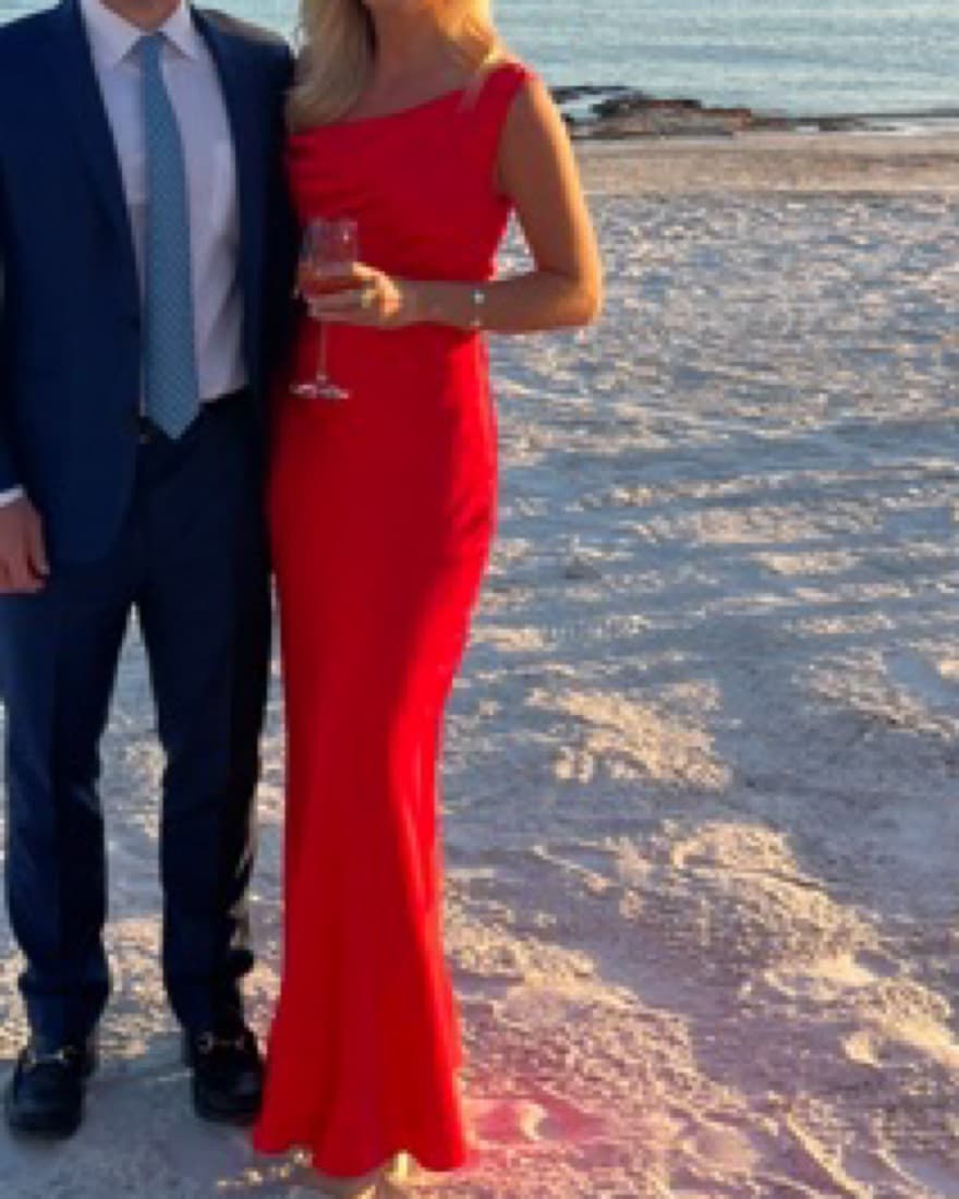Red Staud Maxi Dress - Image 4