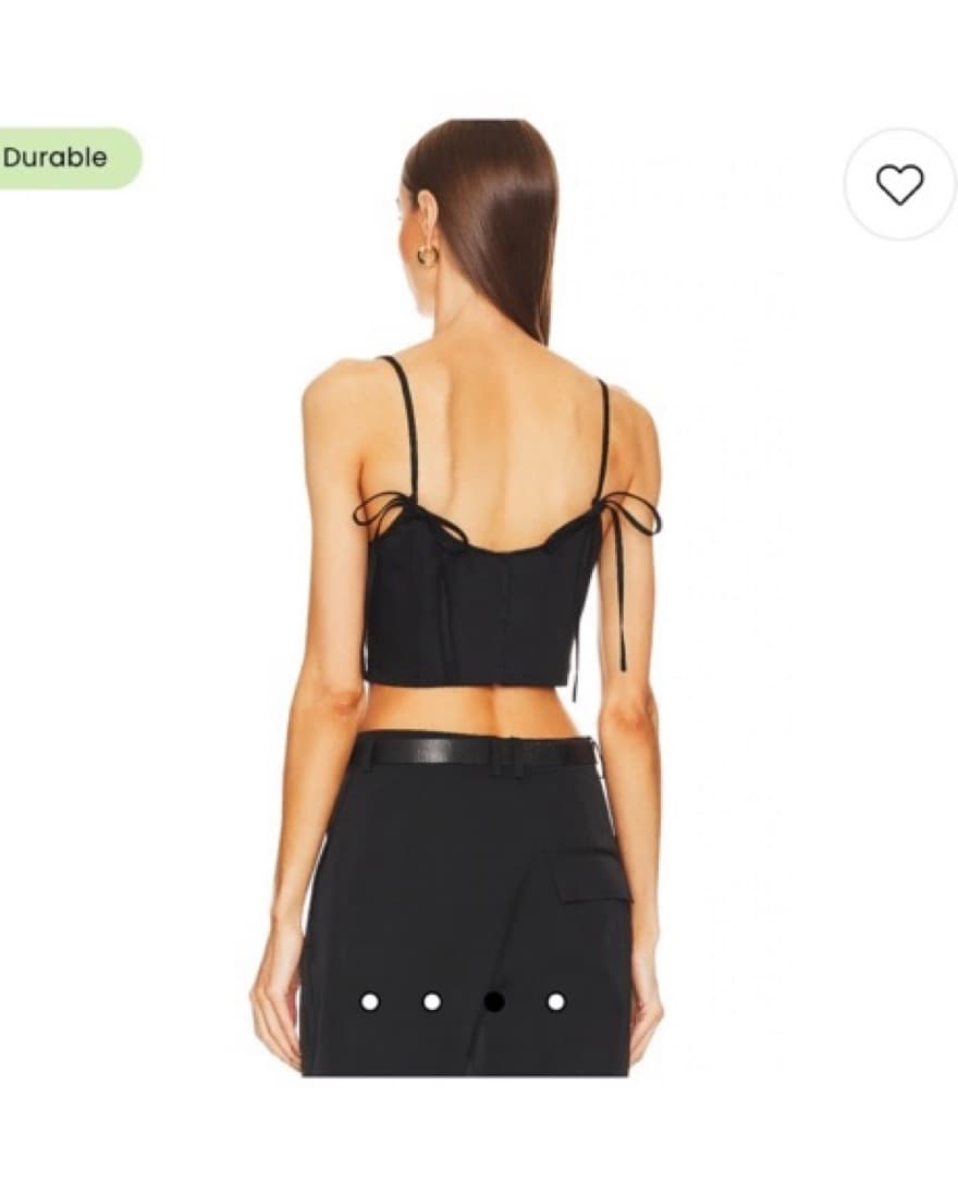 Helsa Coffon Stretch Sateen Bustier  - Image 2