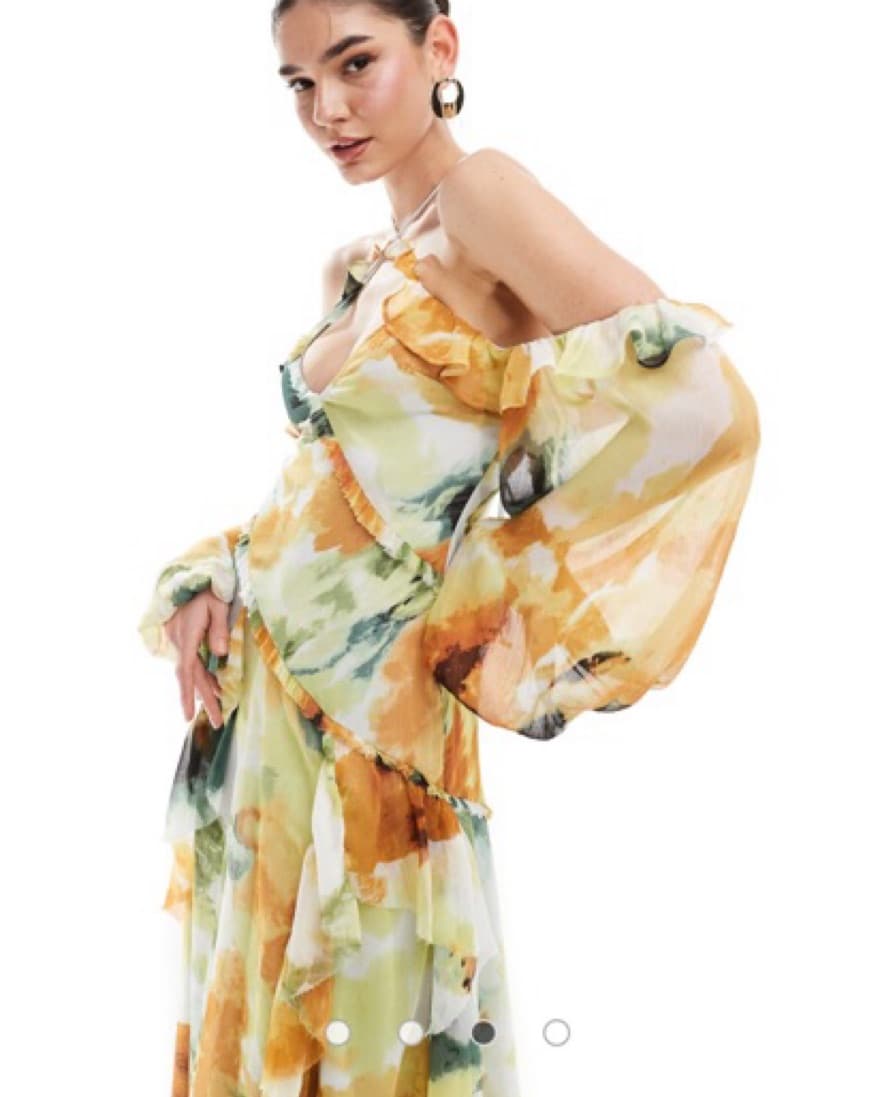 Vibrant Multicolor Maxi Dress - Image 3