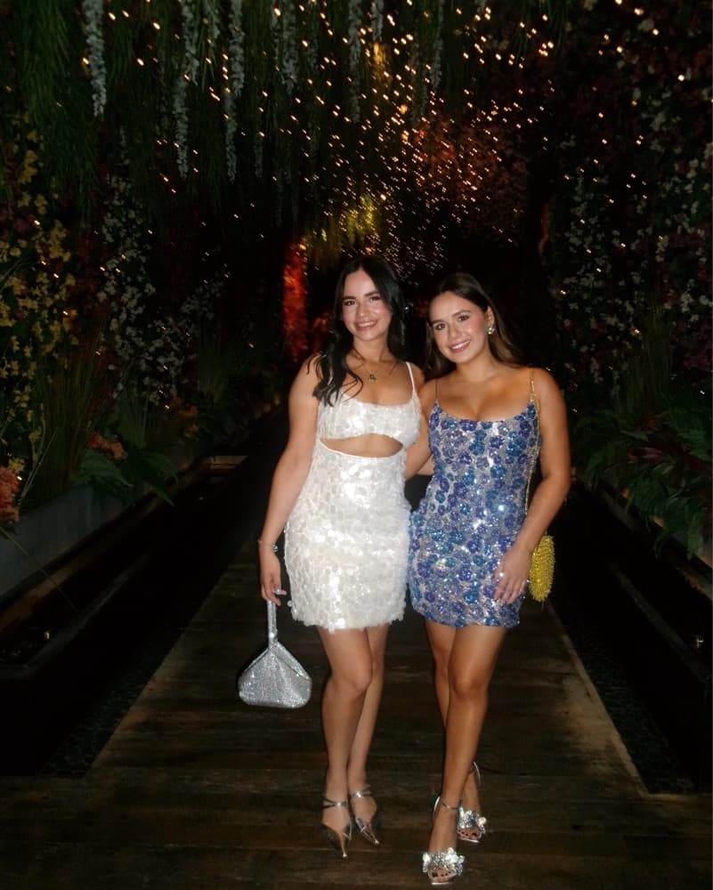 Sparkling White Sequin Mini Dress - Image 5