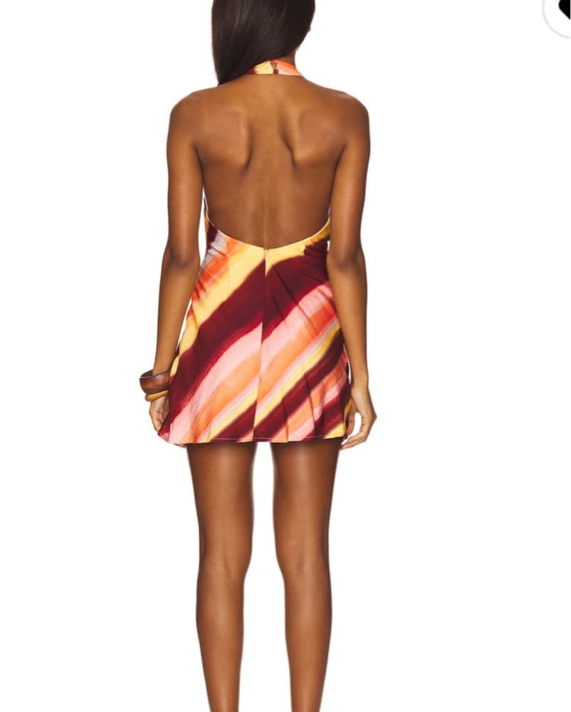 Striped Halter Dress - Image 2