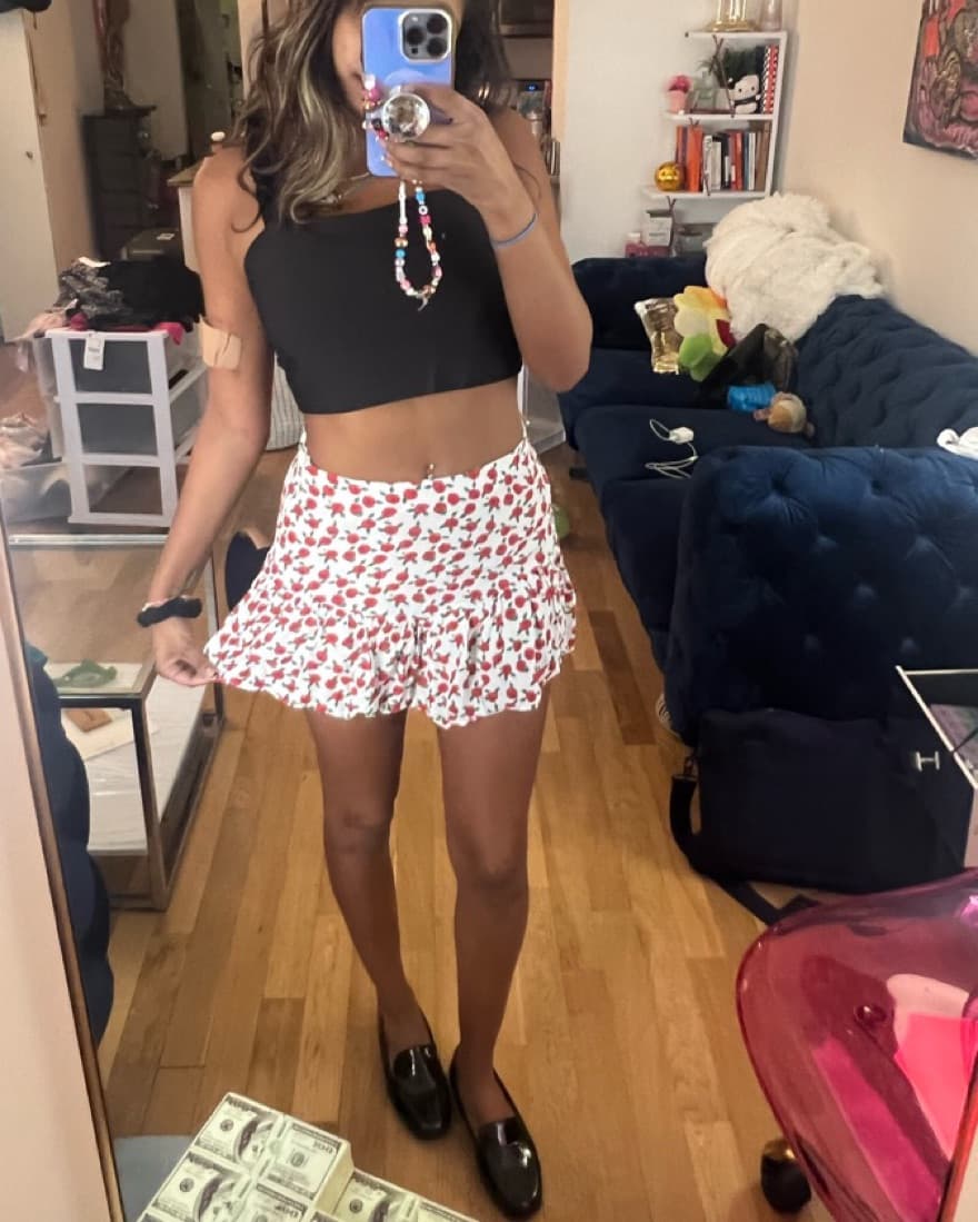 rose mini skirt - Image 1
