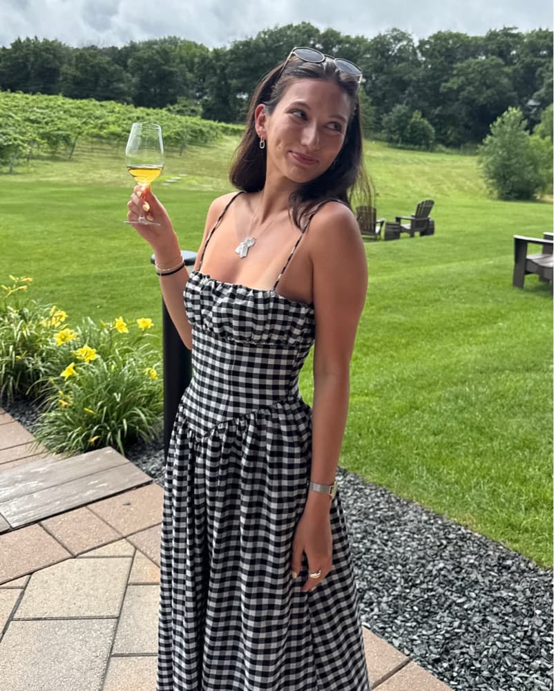Ronny Kobo Gingham Dress - Image 1