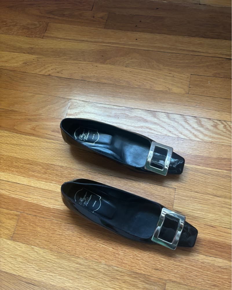 Sleek Patent Leather Loafers - Image 1