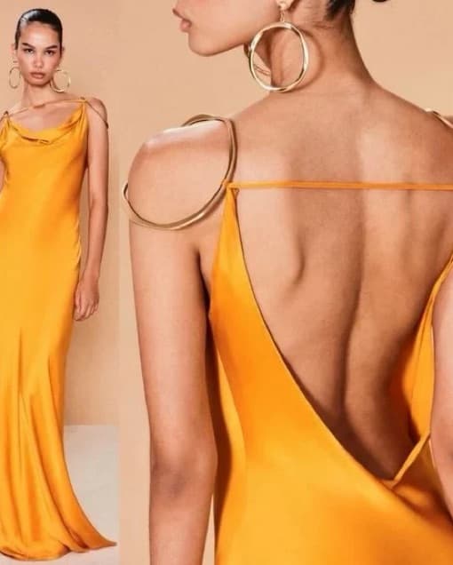 Cult Gaia Azalia Gown In Marigold - Image 2