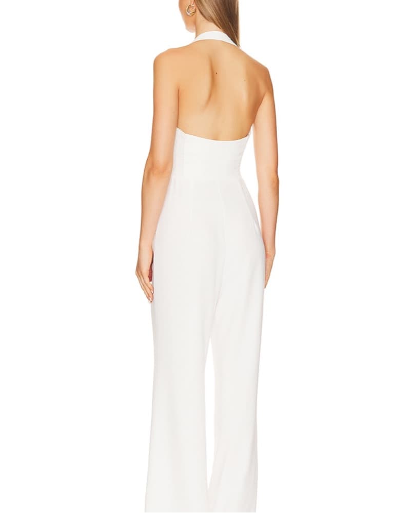 Elegant White Jumpsuit - Image 2