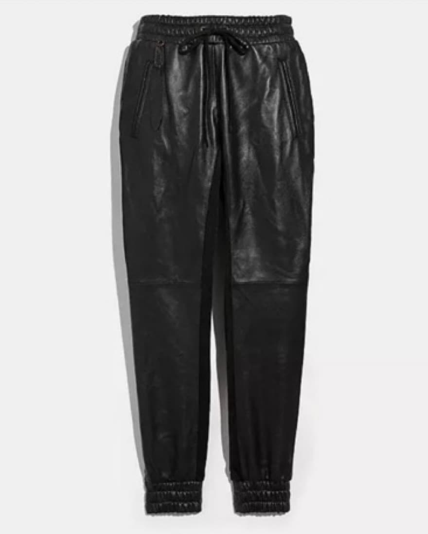 Coach Leather Joggers (100% Lamb) - Image 1