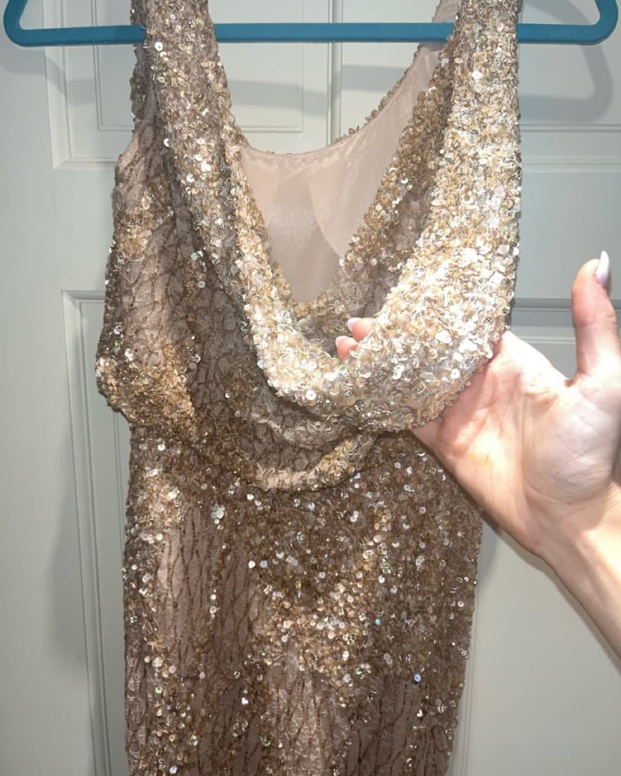 Gold Beaded & Sequined Dress ✨￼ - Image 5