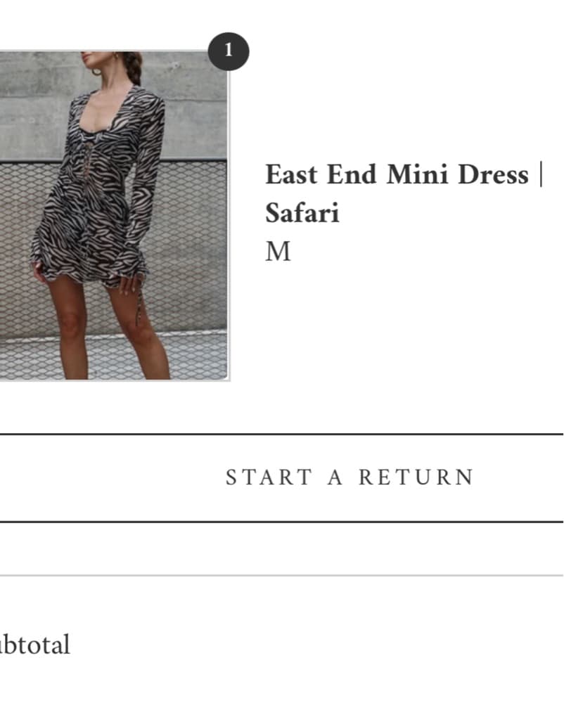 Zebra dress from Rumored - Image 1
