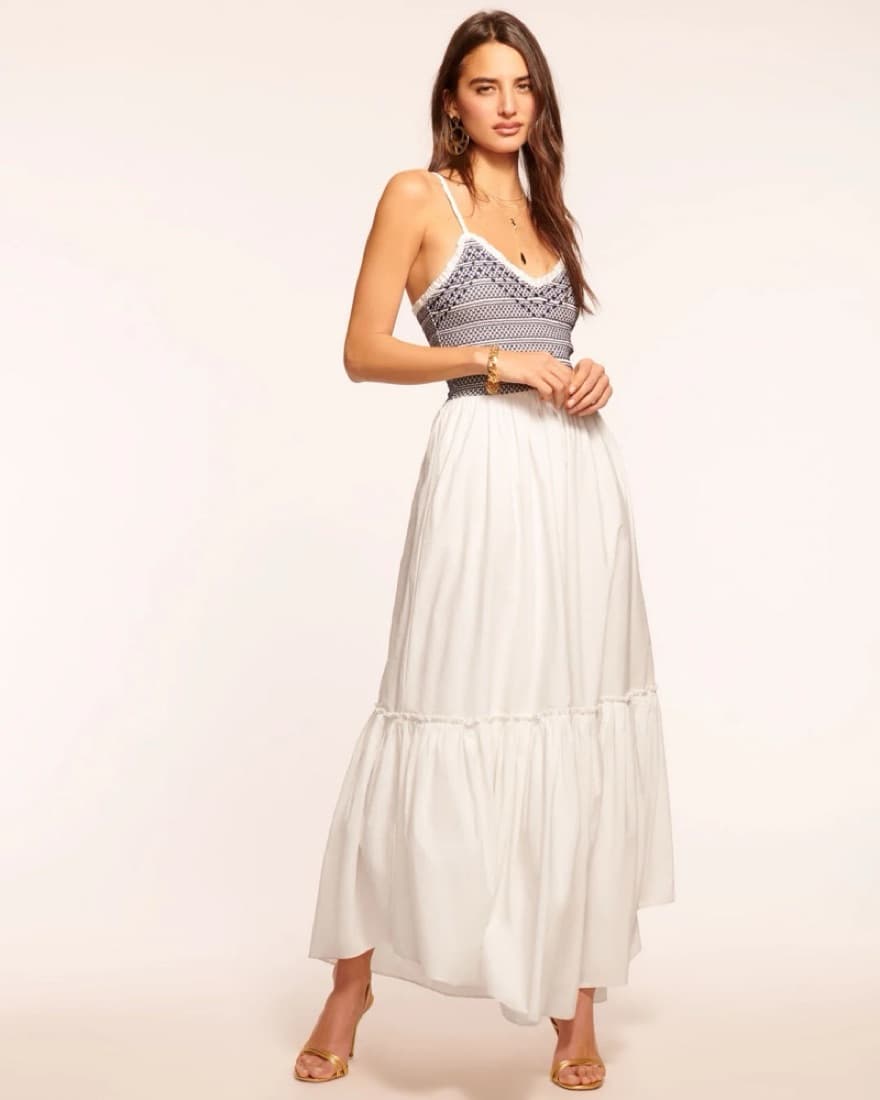 Ramy Brook Blue And White Maxi Dress - Image 1