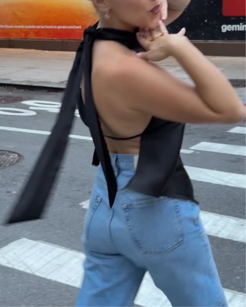 Zara Black Top - Image 2
