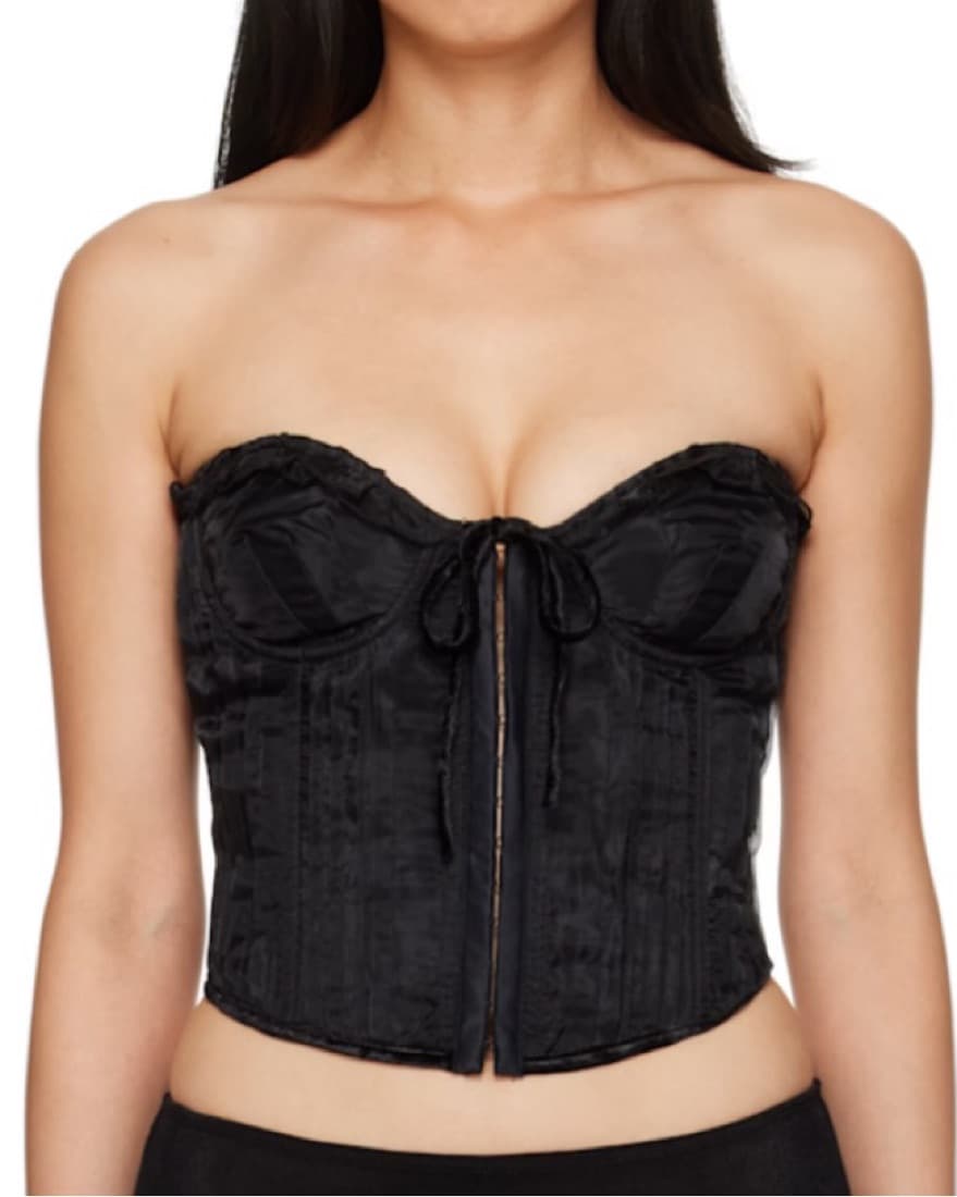 Danielle Guizio Pintuck Corset - Image 1