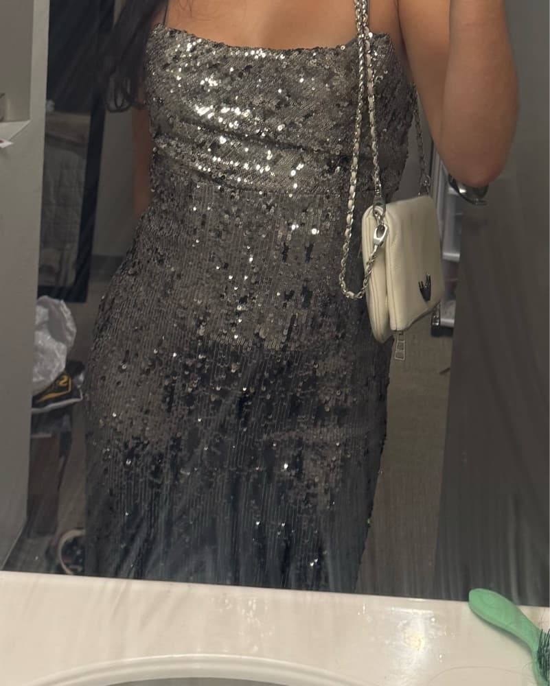Silver Cache Dress - Image 4