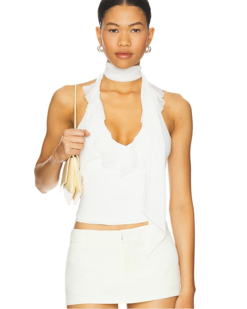 Majorelle Clara Top In White - Image 1