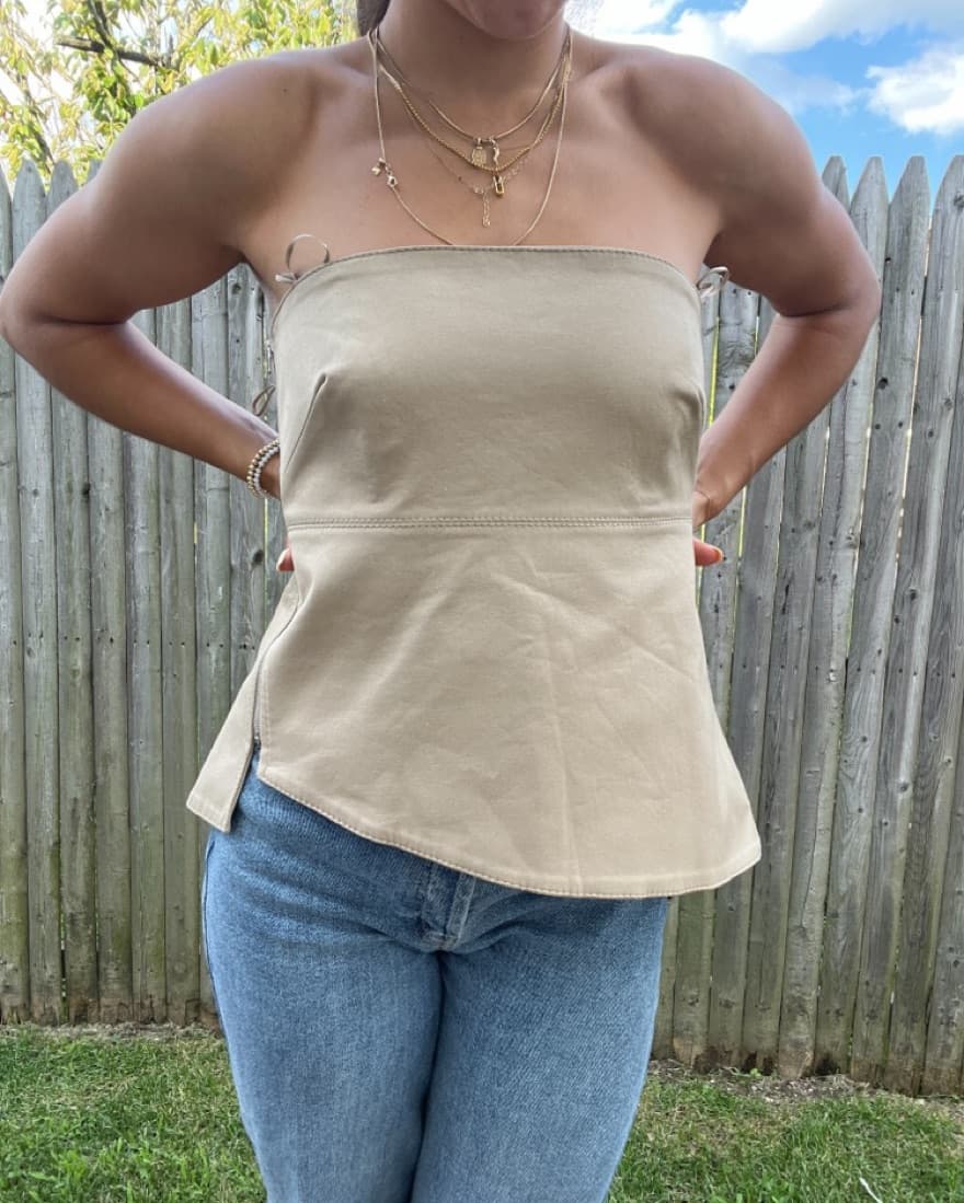 Zara Viral Tan Top  - Image 1